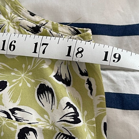 J Jill Sleeveless Asymmetrical Floral Dress Size S Petite - Picture 4 of 8